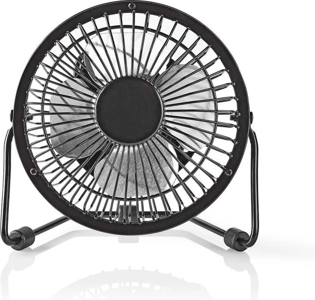 Nedis FNDK1BK10 Tafelventilator 10cm - USB - Zwart