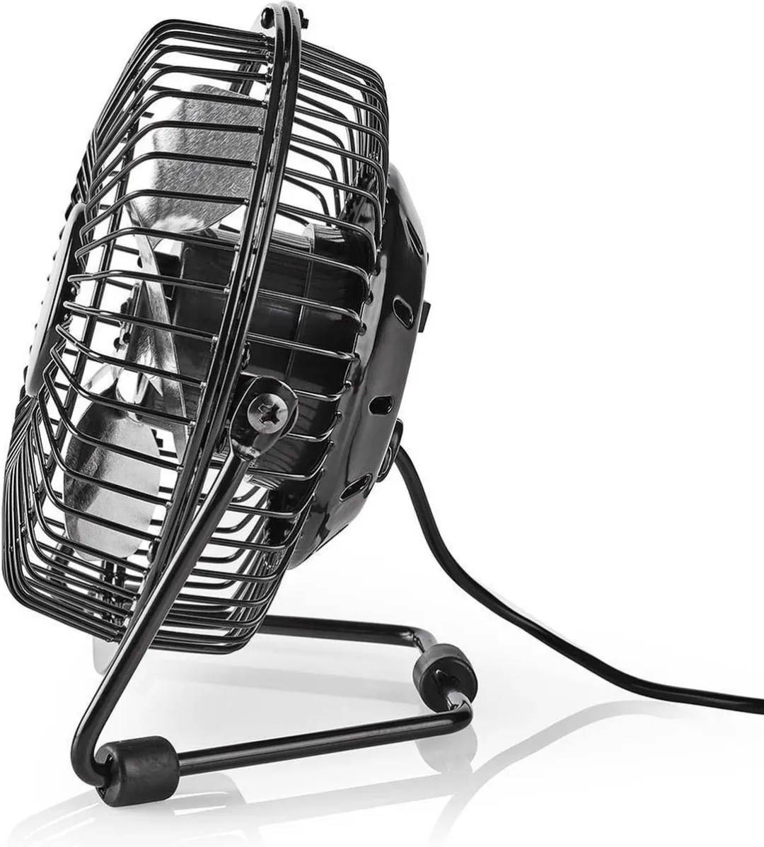 Nedis FNDK1BK10 Tafelventilator 10cm - USB - Zwart