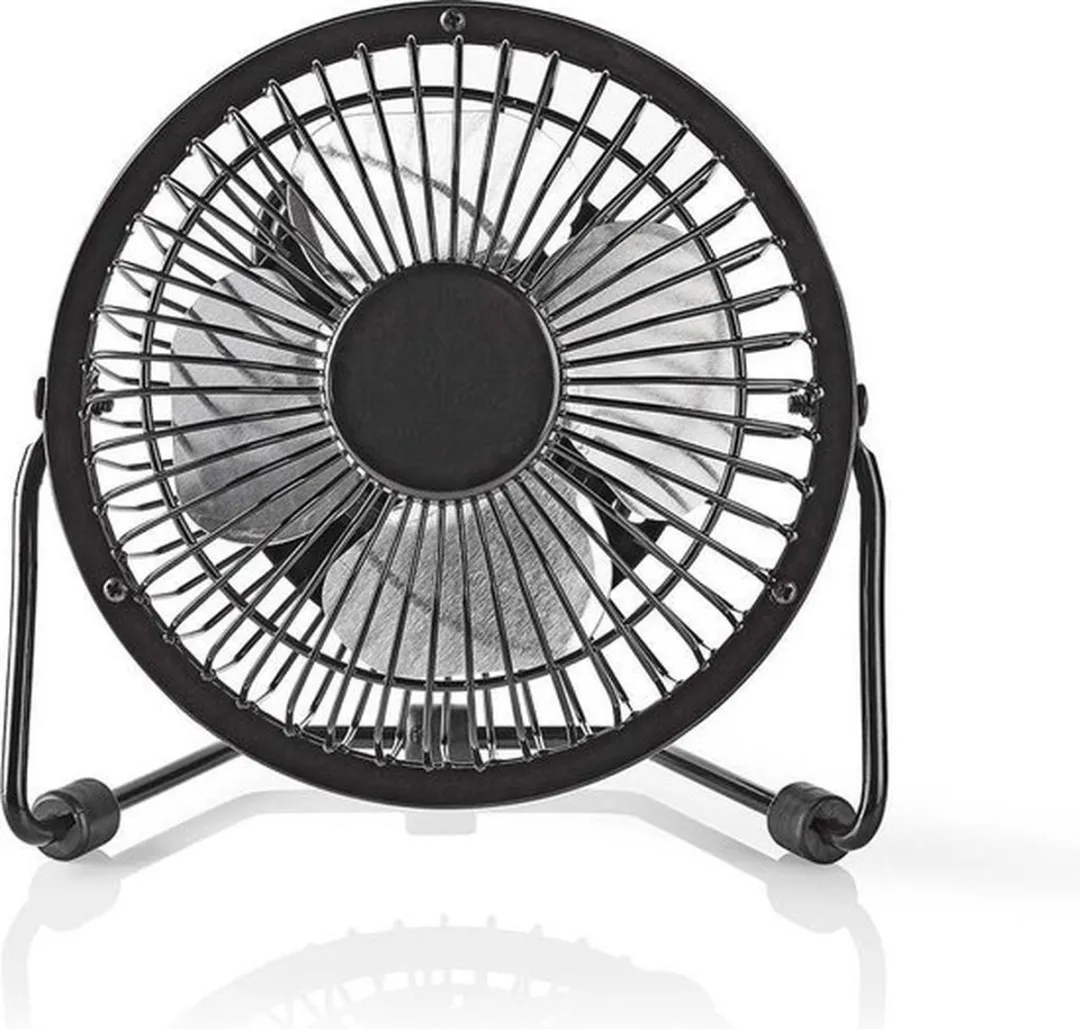 Nedis FNDK1BK10 Tafelventilator 10cm - USB - Zwart