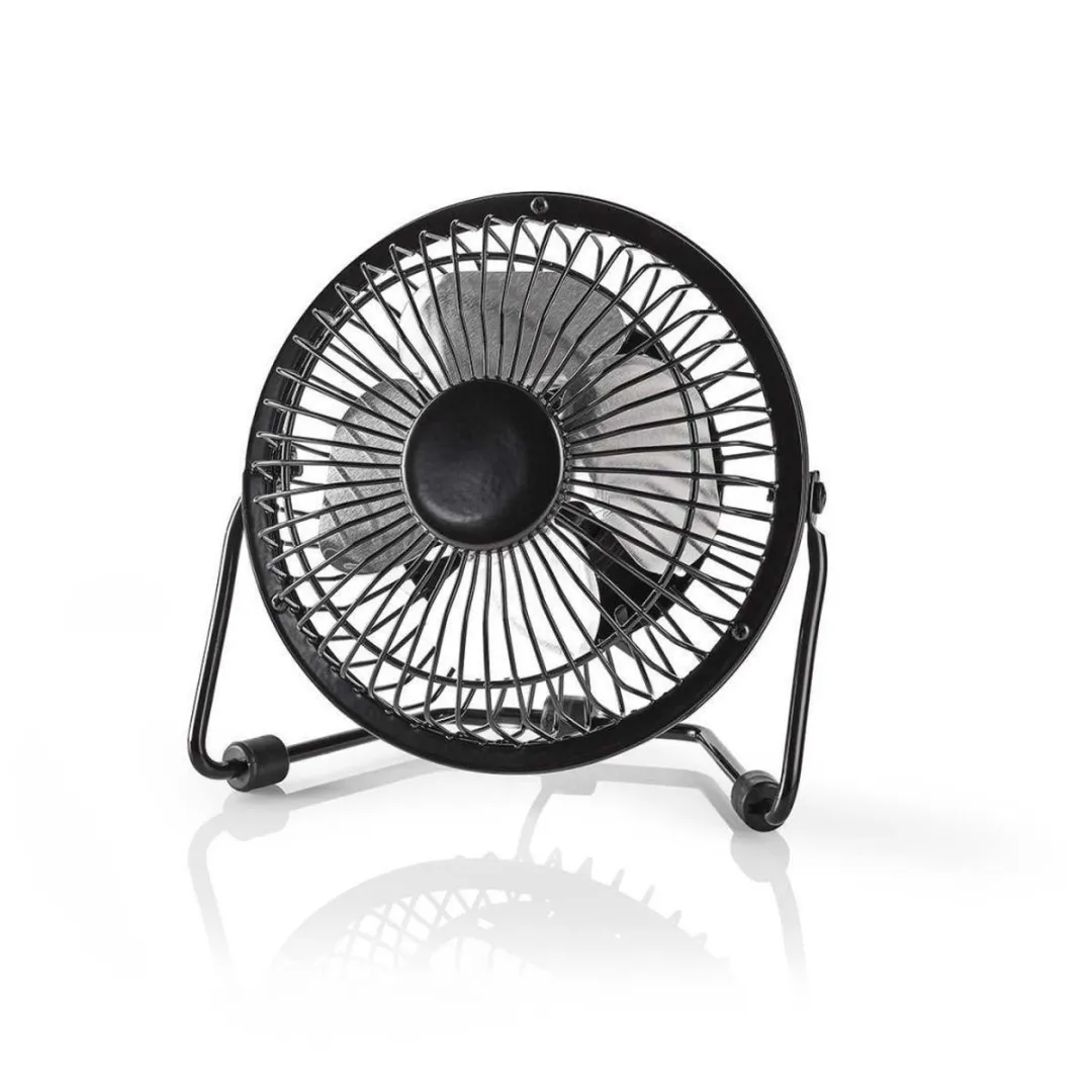 Nedis FNDK1BK10 Tafelventilator 10cm - USB - Zwart