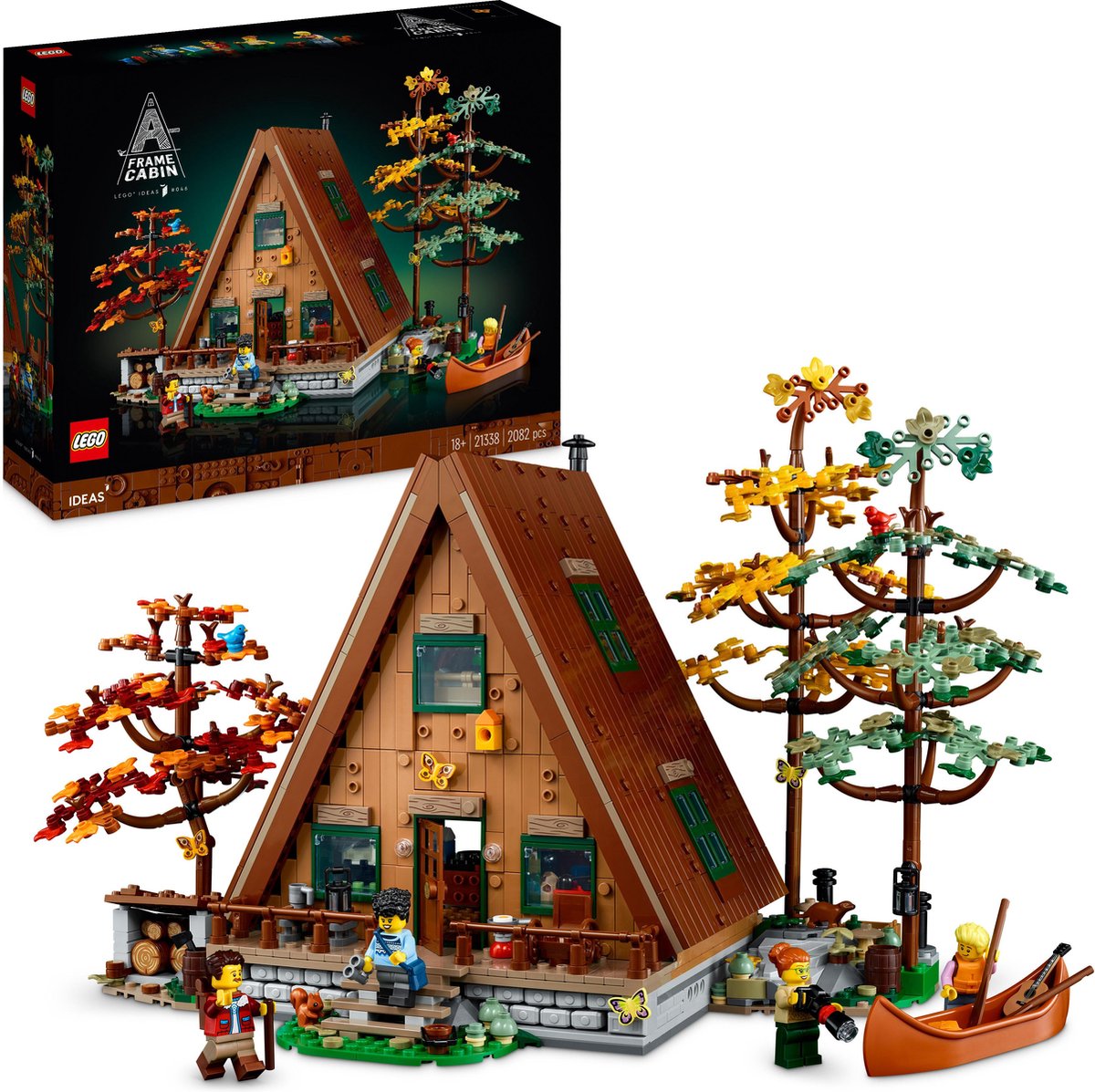 LEGO Ideas A-Frame Boshut Modelbouw Set - 21338
