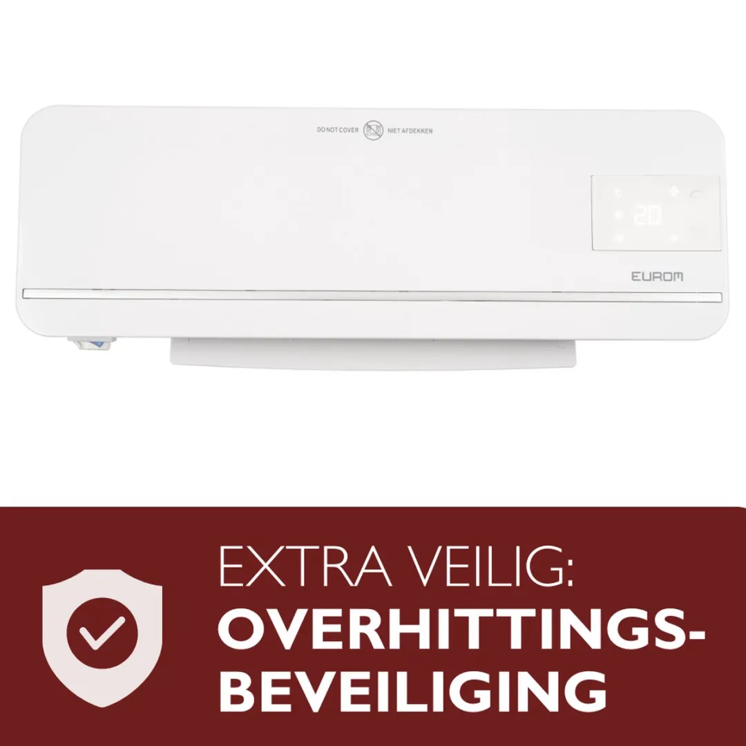 Eurom Sani-Wallheat Wifi Badkamerkachel 2000W - Wit