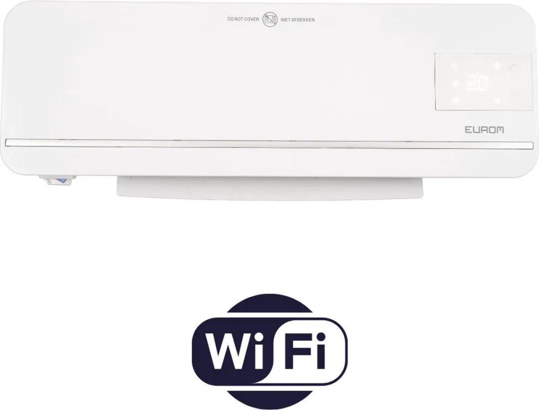 Eurom Sani-Wallheat Wifi Badkamerkachel 2000W - Wit - afbeelding 6 van 6