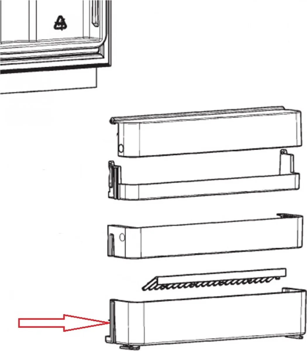 Dometic RMS8500 Flessenrek - Grijs