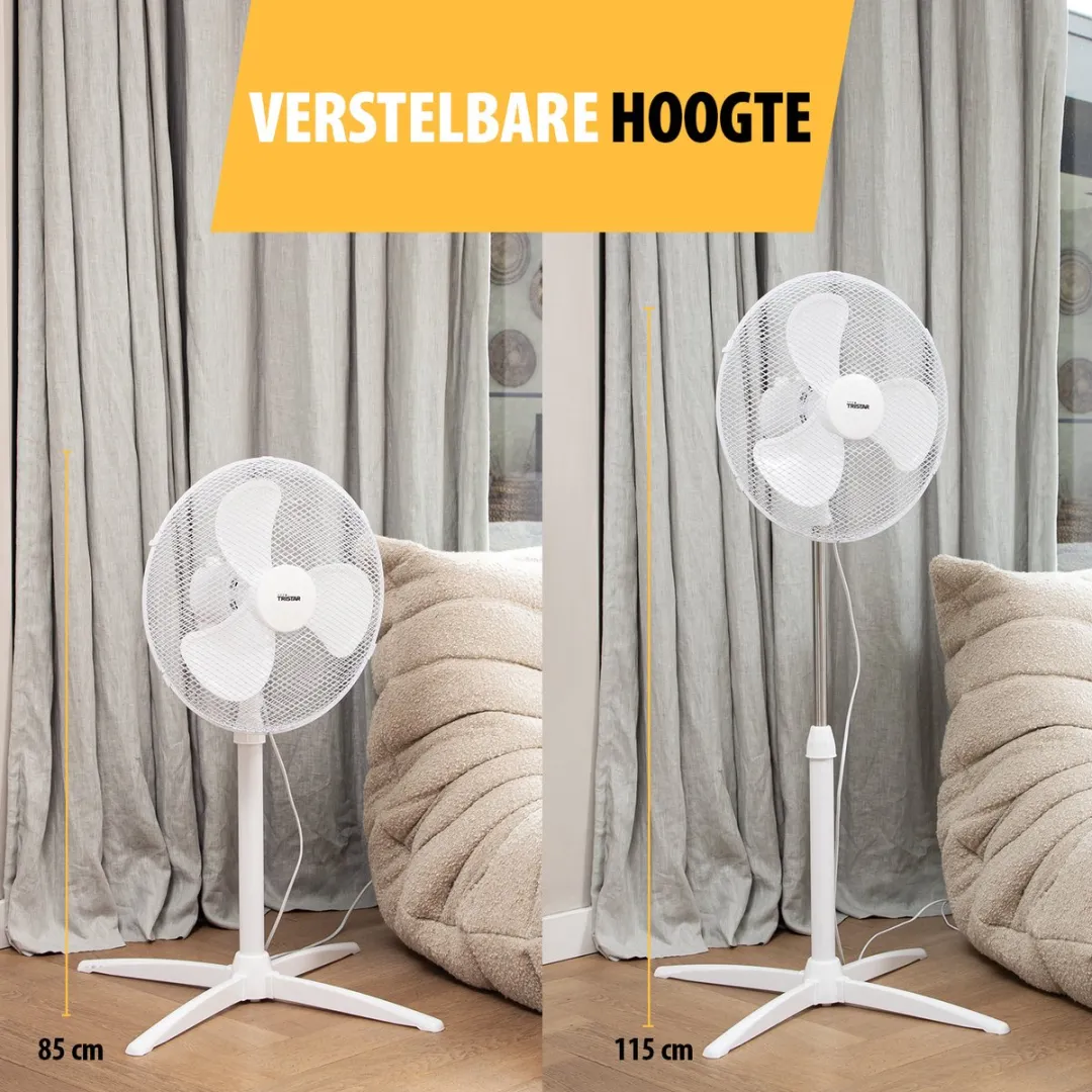 Tristar VE-5755 Statiefventilator 40cm - 45W - Wit
