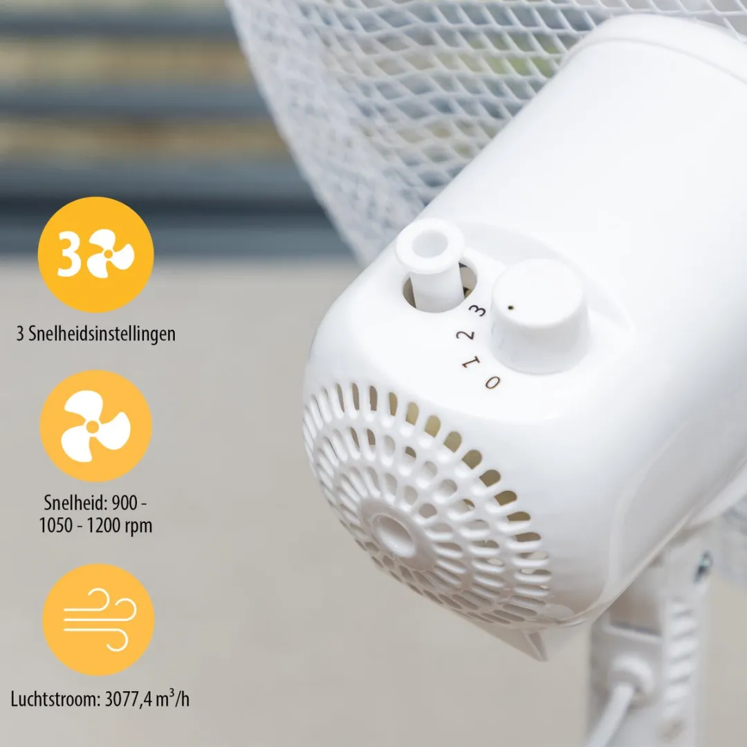 Tristar VE-5755 Statiefventilator 40cm - 45W - Wit - afbeelding 6 van 6
