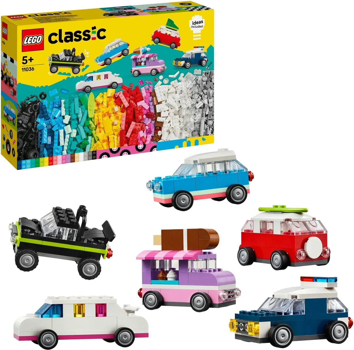 LEGO Classic Creatieve Voertuigen 11036 - 900 Stukken - Meerkleurig