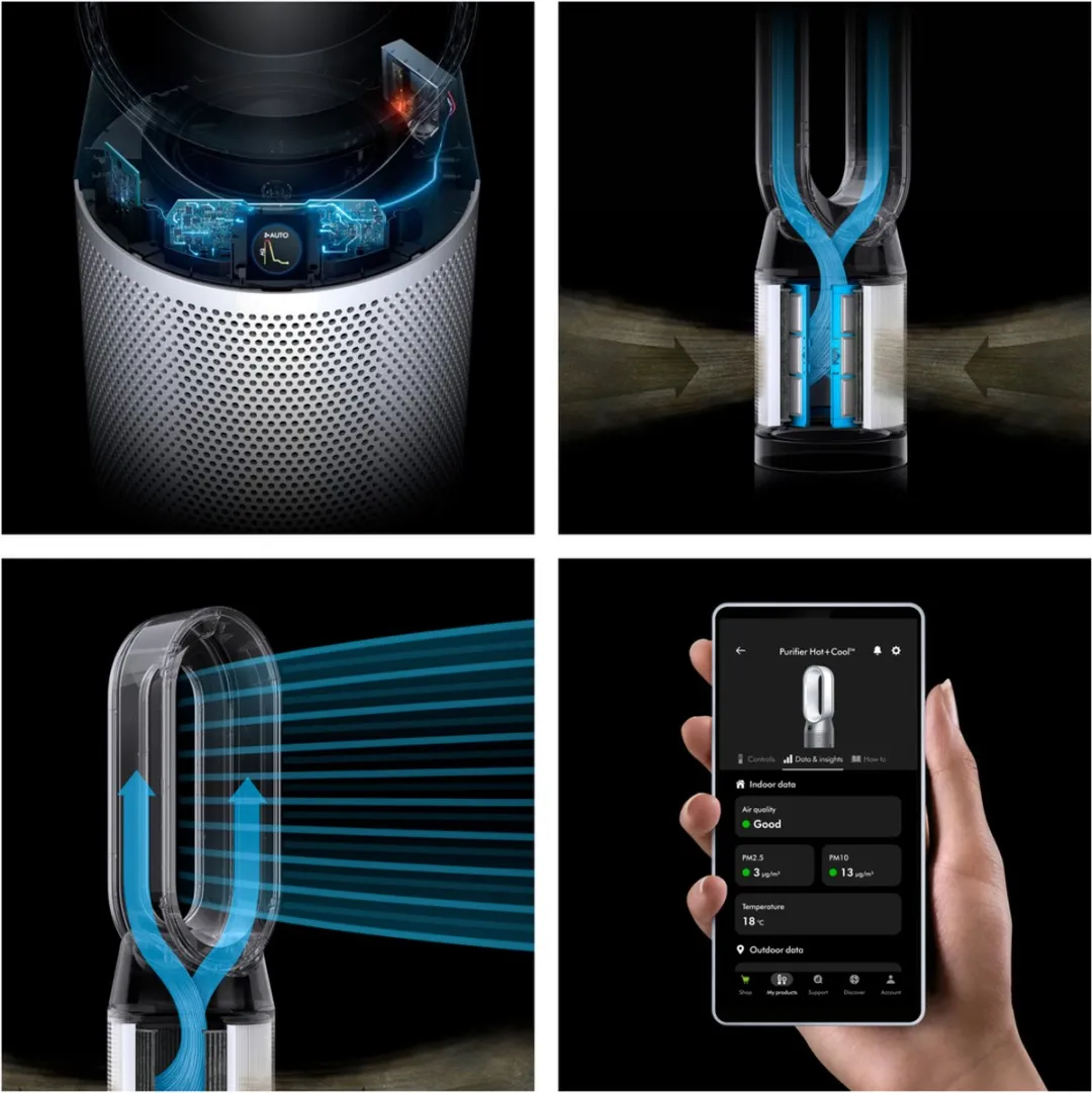 Dyson Purifier Hot+Cool HP1 Luchtreiniger - Verwarmt & Koelt - Wit