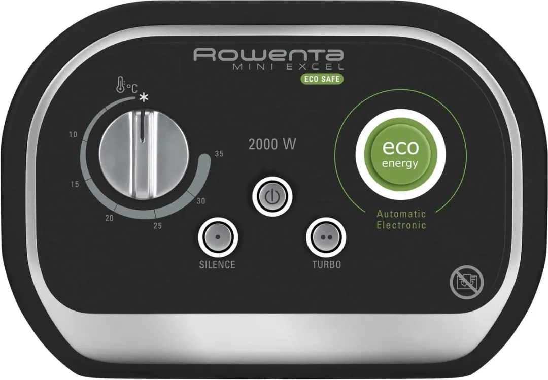 Rowenta Mini Excel Eco Safe SO9266 Keramische Kachel 2000W - Zwart