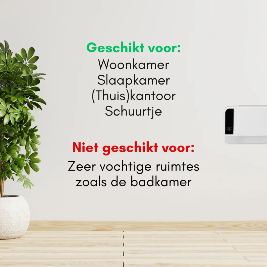 Eurom Wall Designheat 2000R Keramische Kachel 2000W - Wit