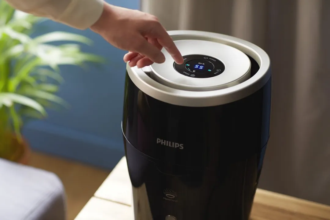 Philips HU4813/10 Luchtbevochtiger 2L - Zwart/Zilver - afbeelding 4 van 6