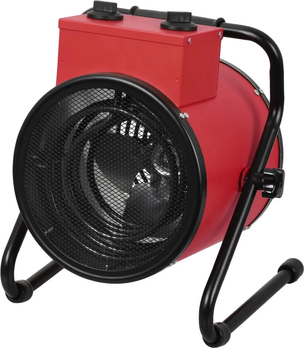 Eurom EK3000 Round Werkplaatskachel 3000W - Rood