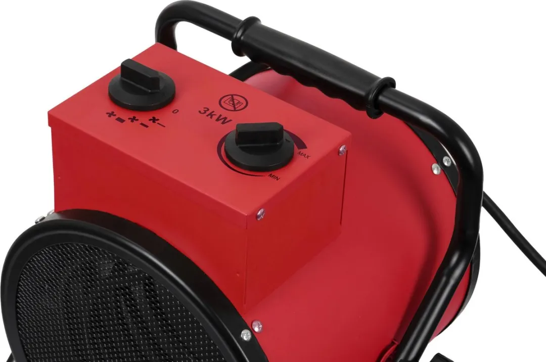 Eurom EK3000 Round Werkplaatskachel 3000W - Rood