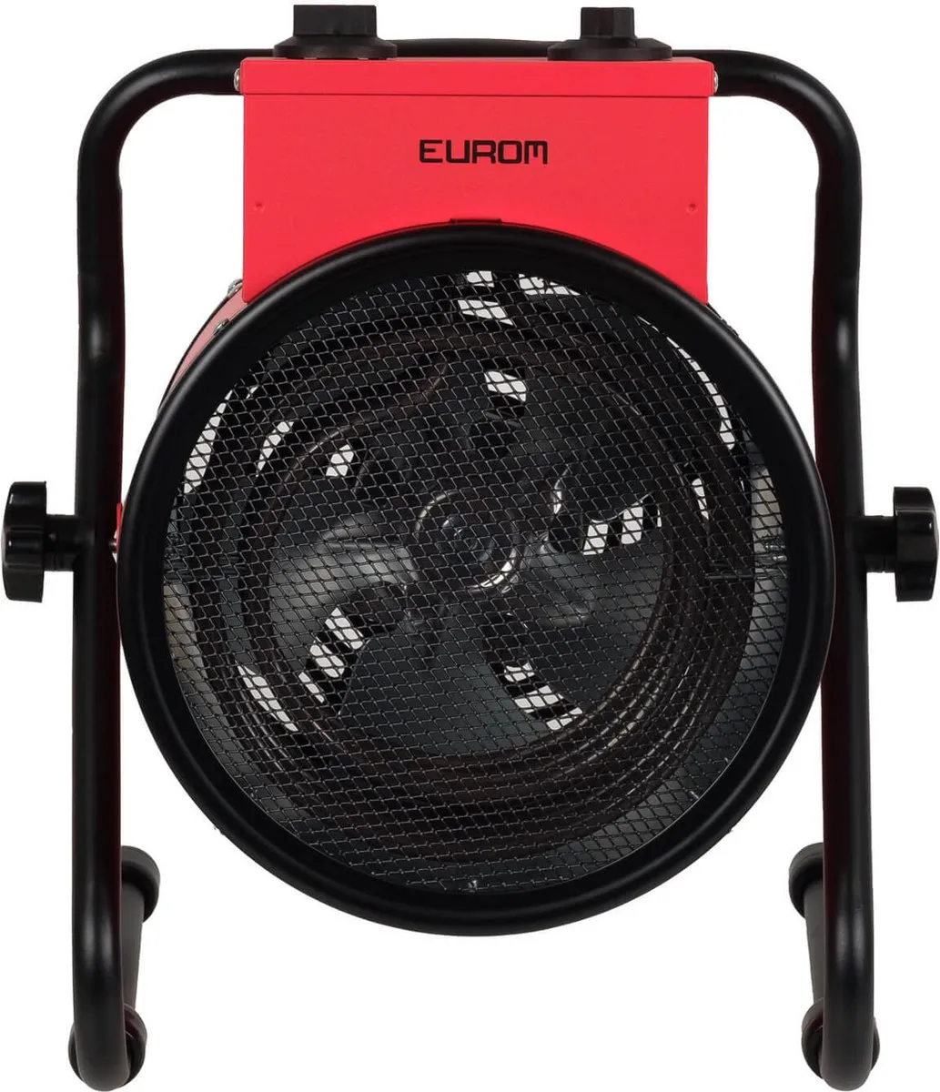 Eurom EK3000 Round Werkplaatskachel 3000W - Rood