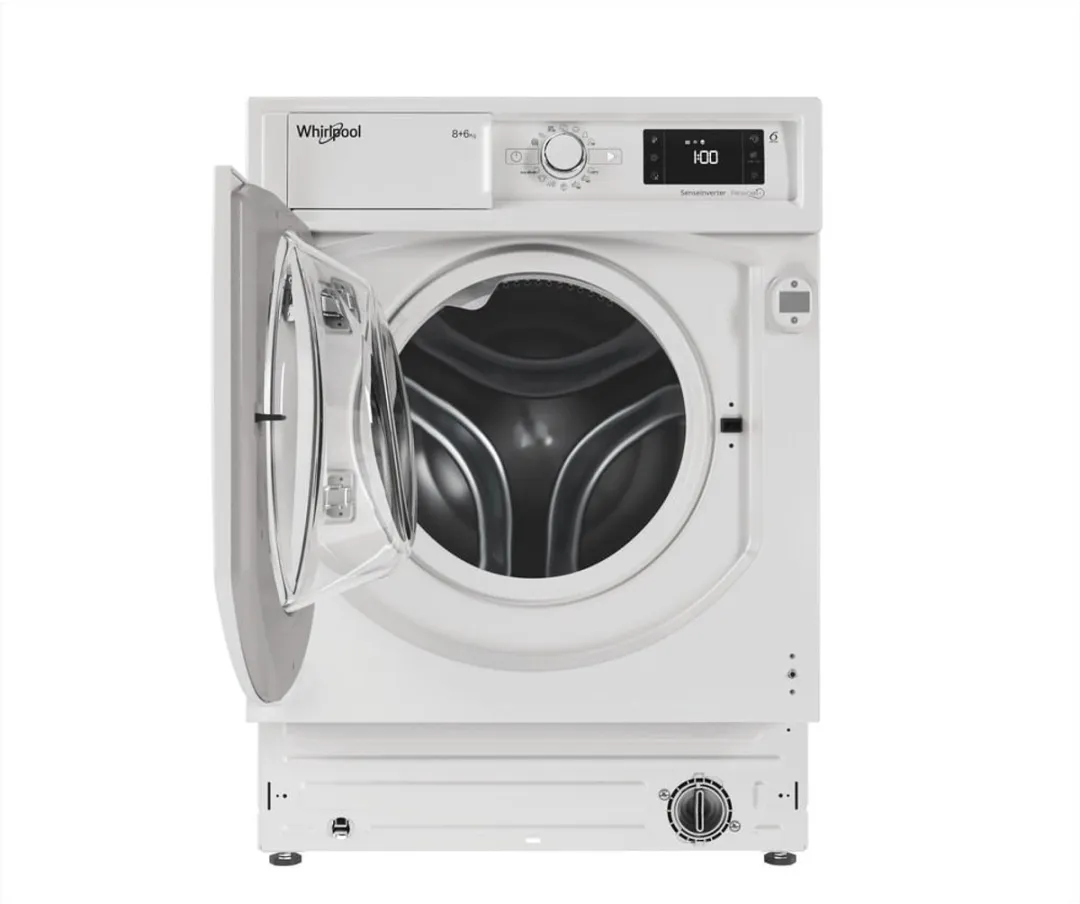 Whirlpool BI WDWG 861485 Was-droogcombinatie 8/6kg - Ingebouwd Wit