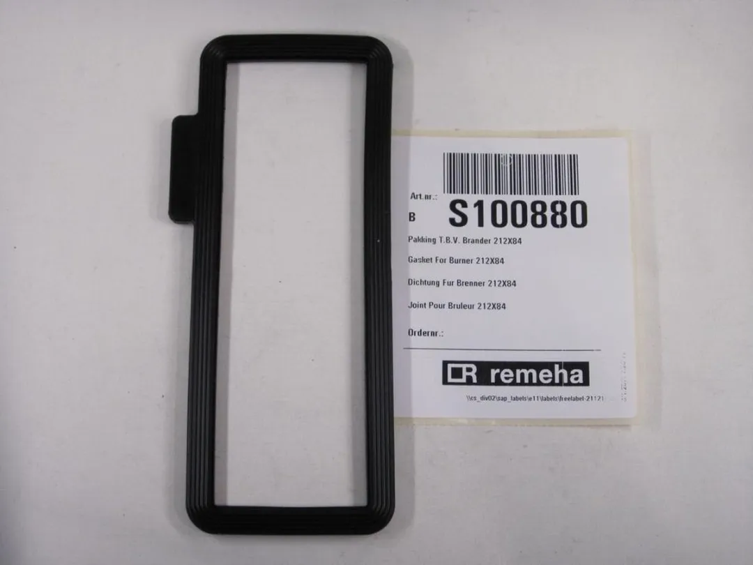 Remeha S100880 Pakking Brander - 212x84mm - Zwart