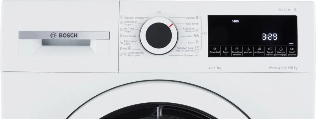 Bosch WNA13400NL Was-droogcombinatie 8/5kg - Wit - afbeelding 6 van 6