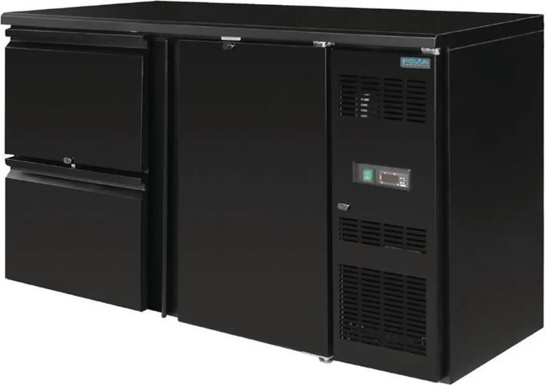 Polar U-serie Werkbankkoeling 1 deur 2 laden - Zwart
