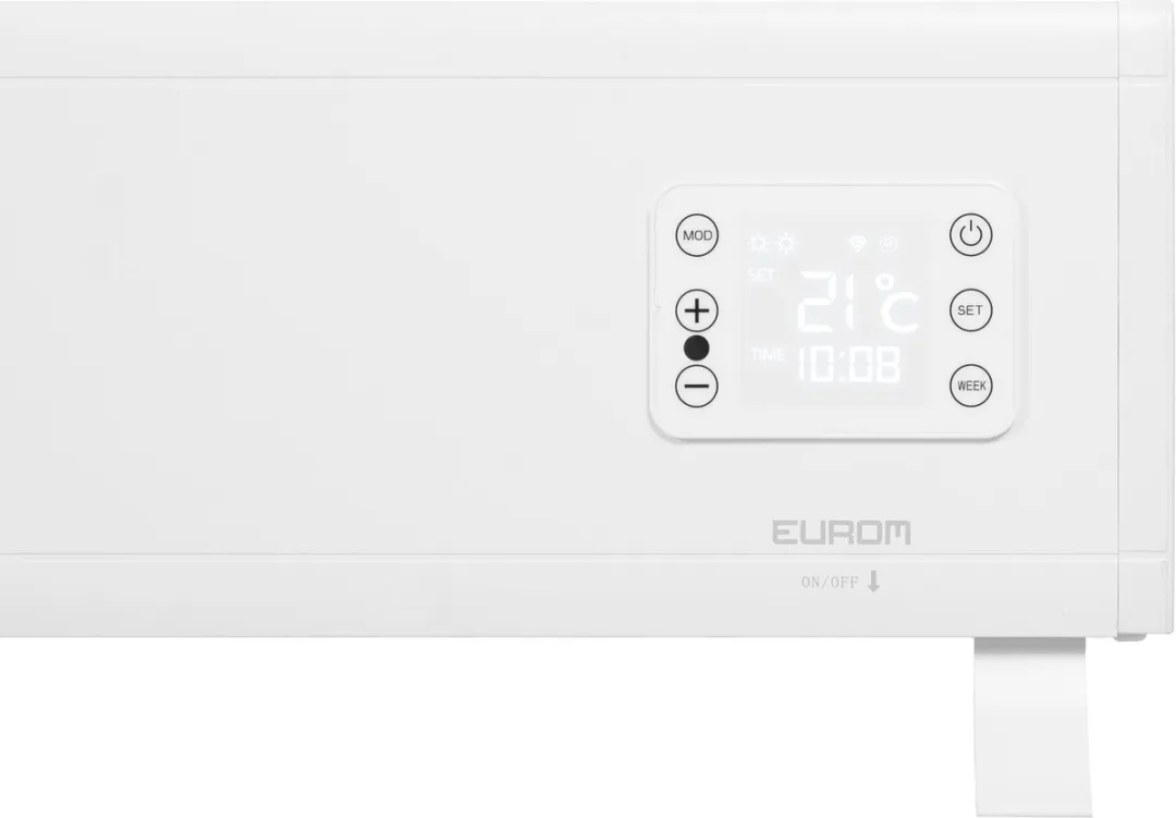 Eurom Alutherm Baseboard 2500 Wifi Convectorkachel 2500W - Wit