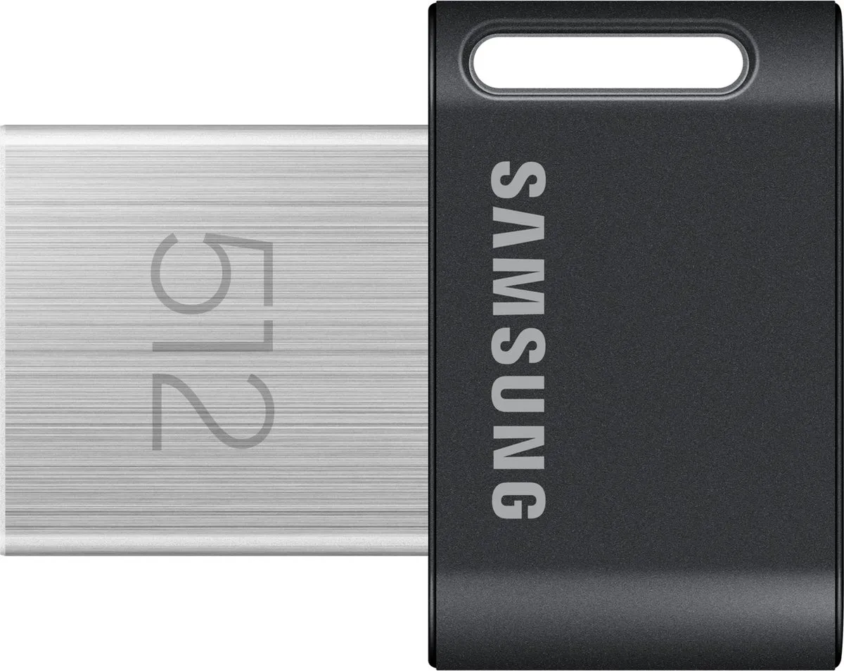 Samsung Fit Plus MUF-512AB/APC USB Stick 512GB - Zilver/Zwart