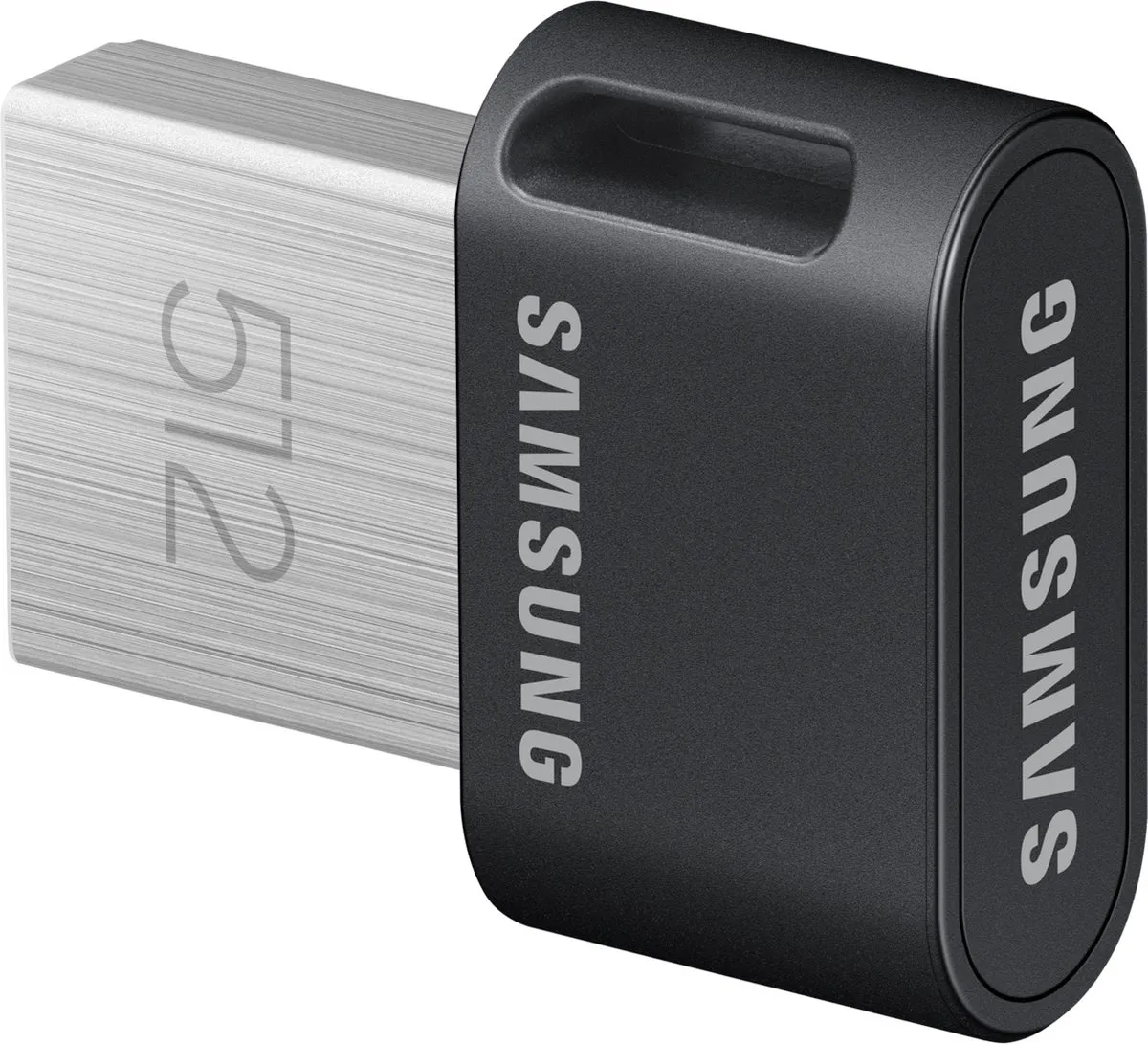 Samsung Fit Plus MUF-512AB/APC USB Stick 512GB - Zilver/Zwart