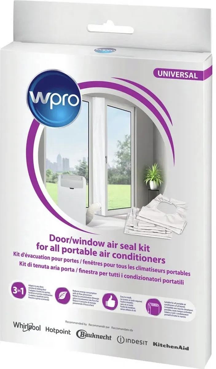 Whirlpool Luchtafdichtingsset CAK002 - 3-delig Wit