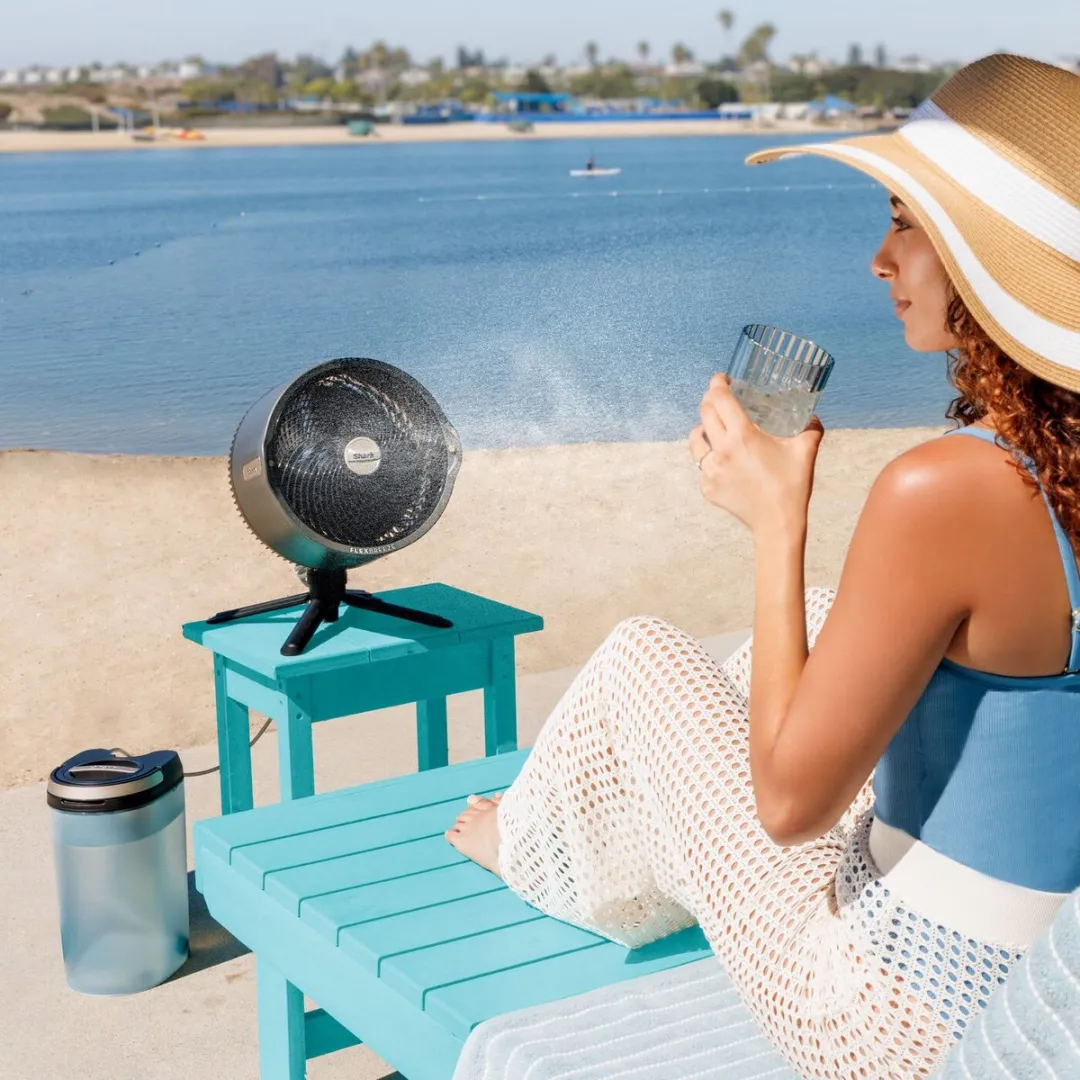 Shark FlexBreeze Pro Mist FA300EU - Stand- & Tafelventilator met Afst…