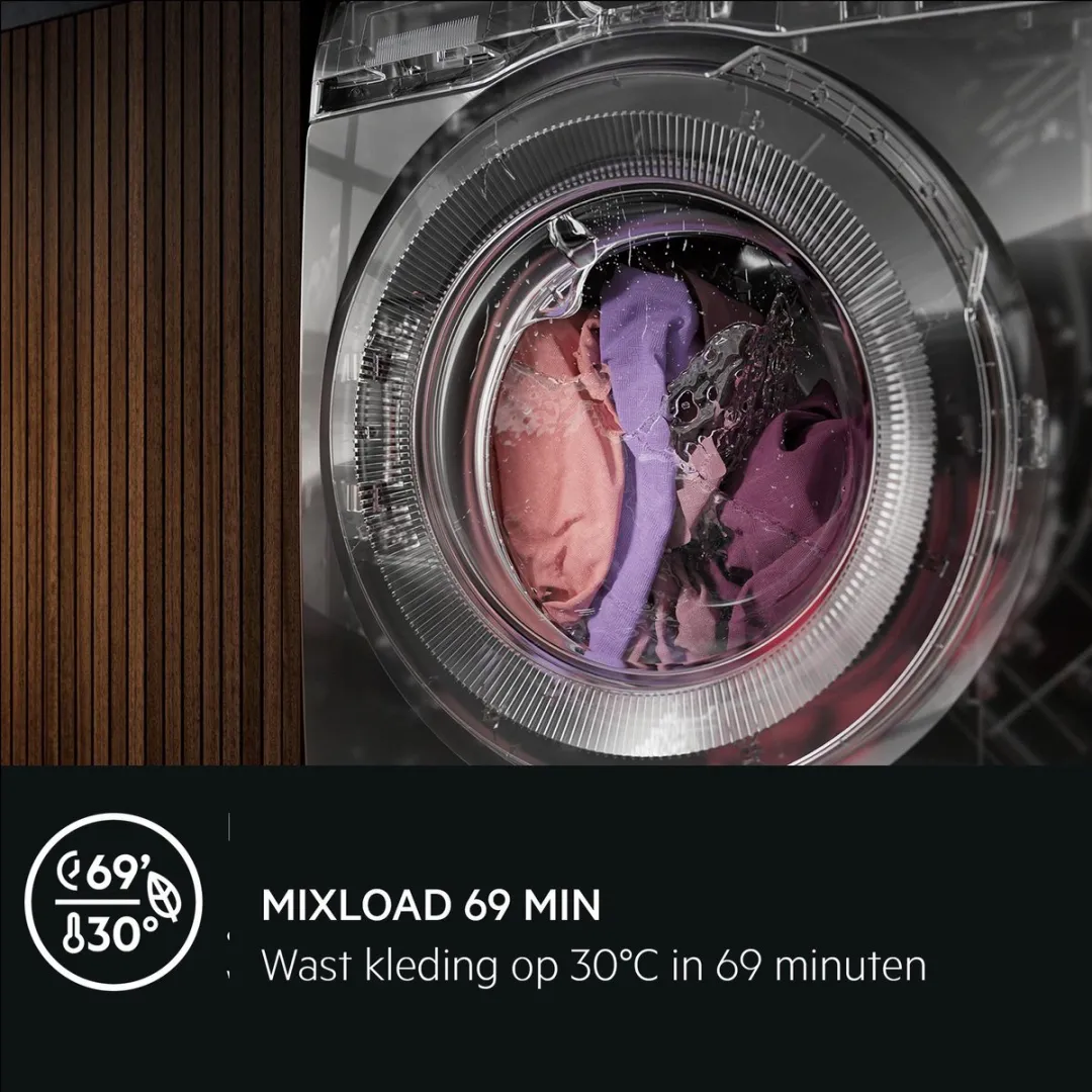 AEG LWR76144 Wasdroogcombinatie 11/7kg - Condensatie - Wit/Zwart