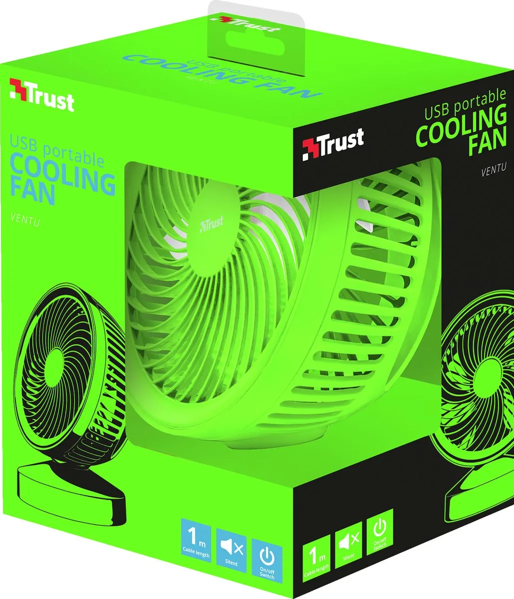 Trust Ventu 22581 USB Ventilator - Groen - afbeelding 6 van 6