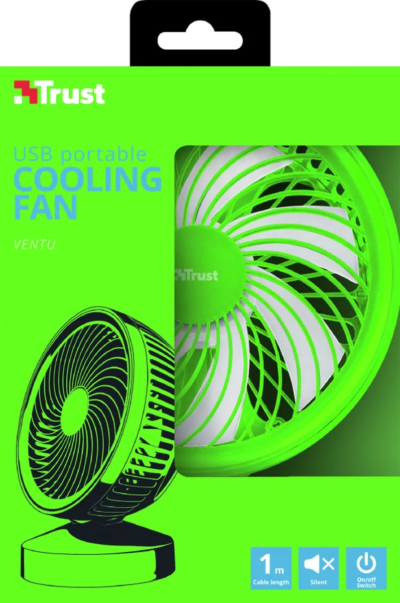 Trust Ventu 22581 USB Ventilator - Groen