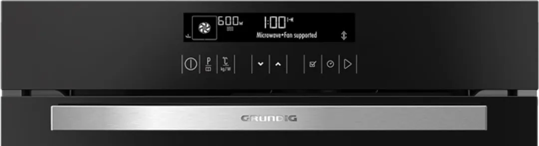 Grundig GEKW27000B Oven 40L - 900W Magnetron - Zwart/Roestvrijstaal