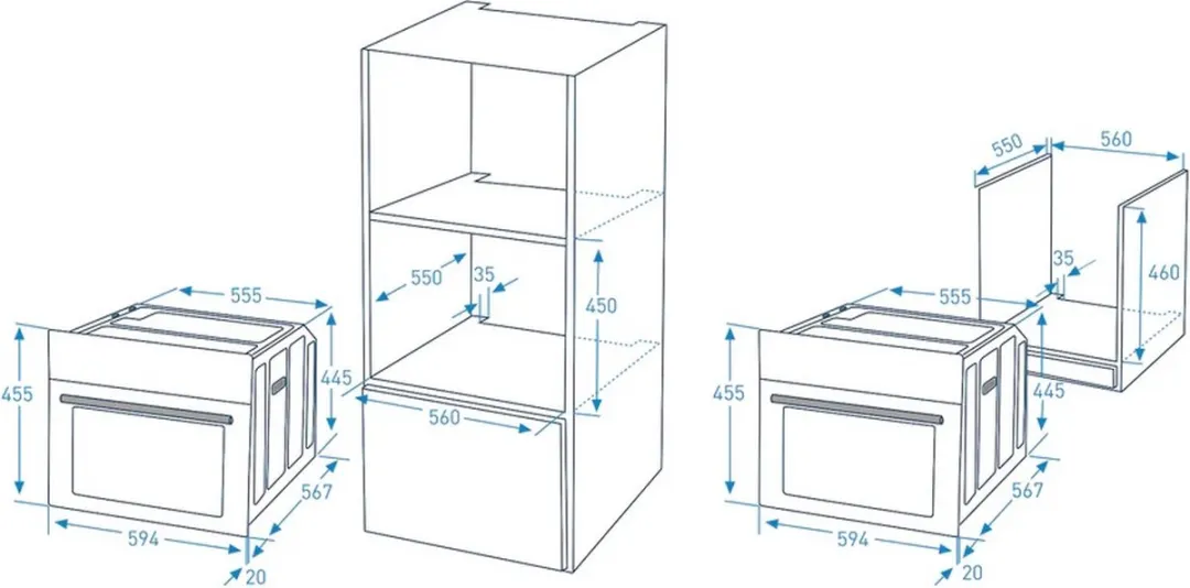 Grundig GEKW27000B Oven 40L - 900W Magnetron - Zwart/Roestvrijstaal