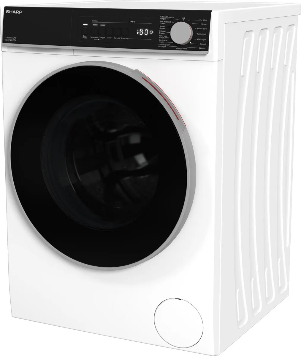 Sharp ESNDB914CWDBX Was-droogcombinatie 9/6kg - Wit