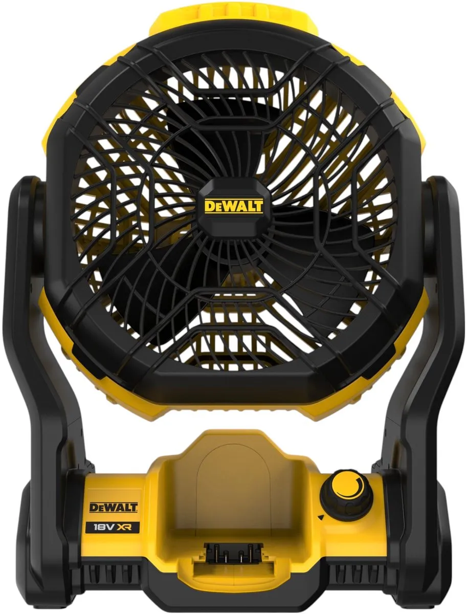 DeWALT DCE512N Accu Ventilator 18V - 17,6 cm - Geel/Zwart