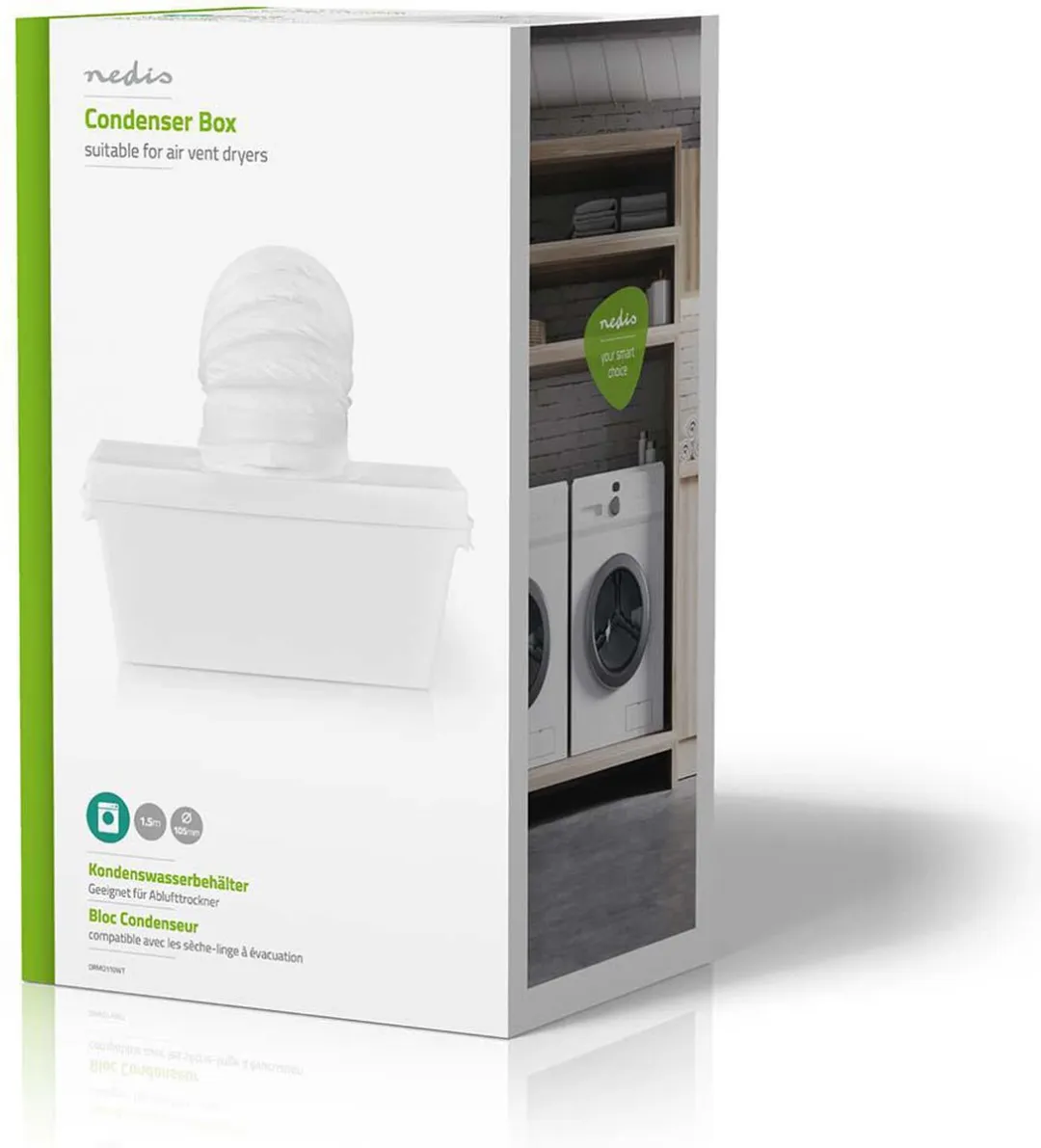Nedis Condensopvangbak DRMO110WT - 5L - 105mm - Wit