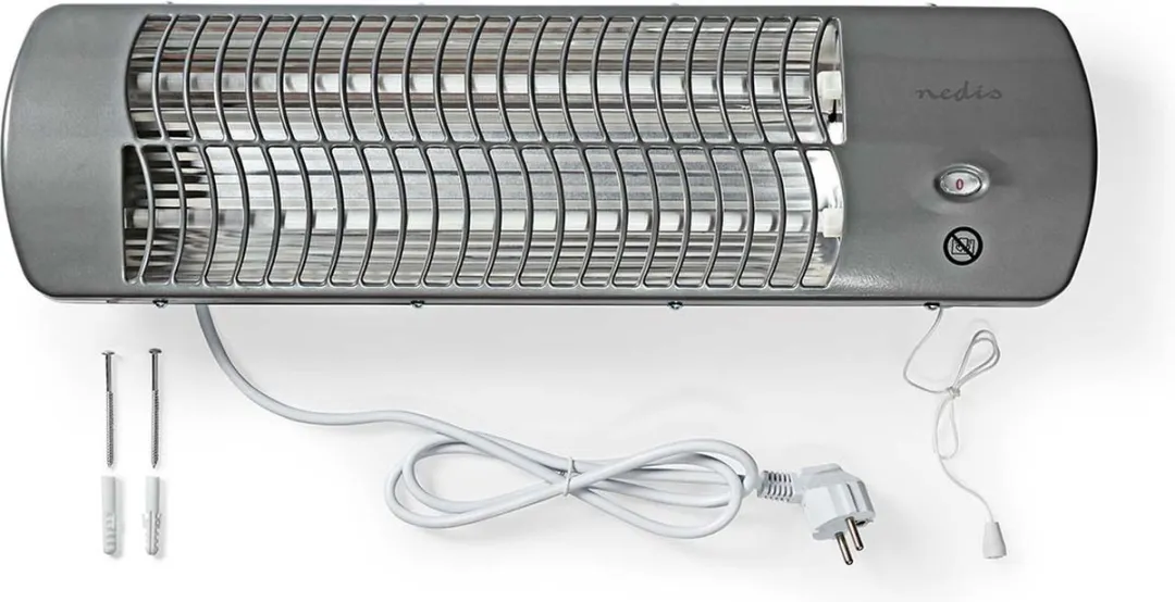 Nedis HTBA10GY Badkamerverwarming 1200W - Grijs