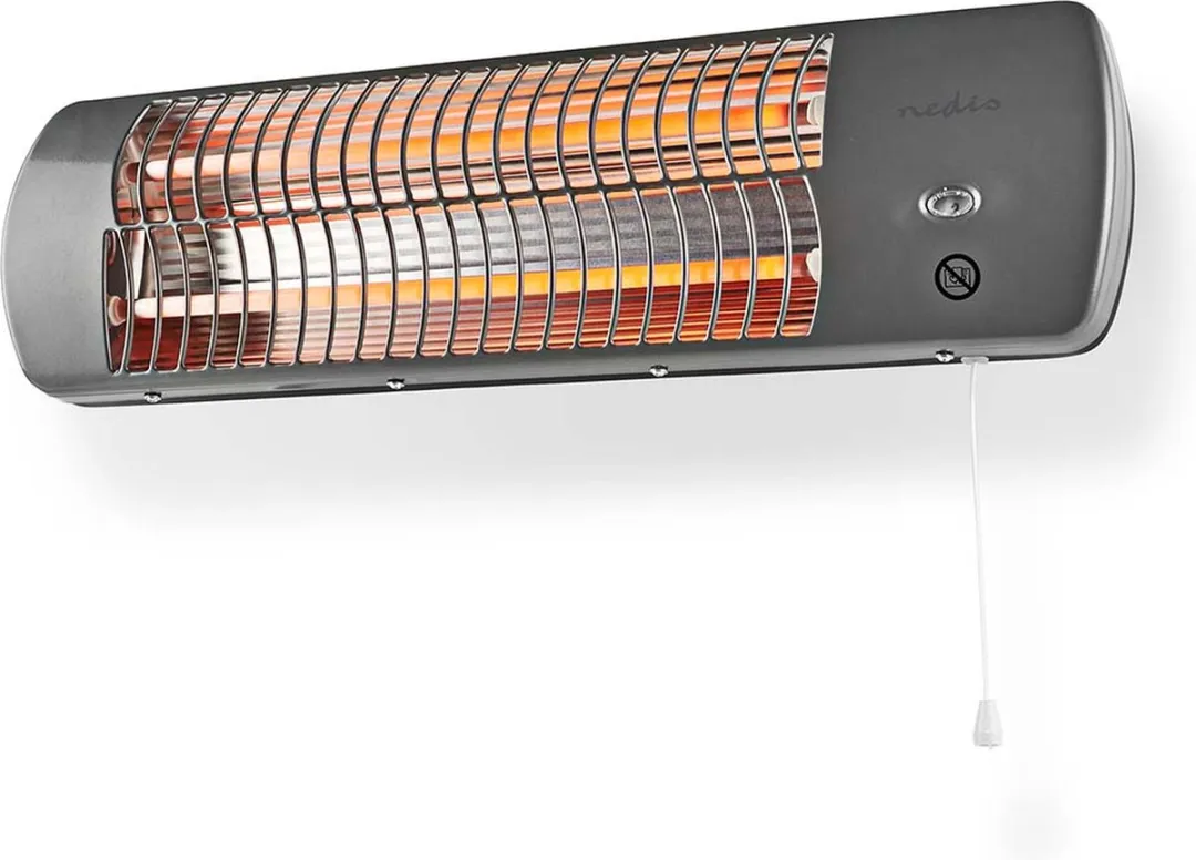 Nedis HTBA10GY Badkamerverwarming 1200W - Grijs - afbeelding 6 van 6