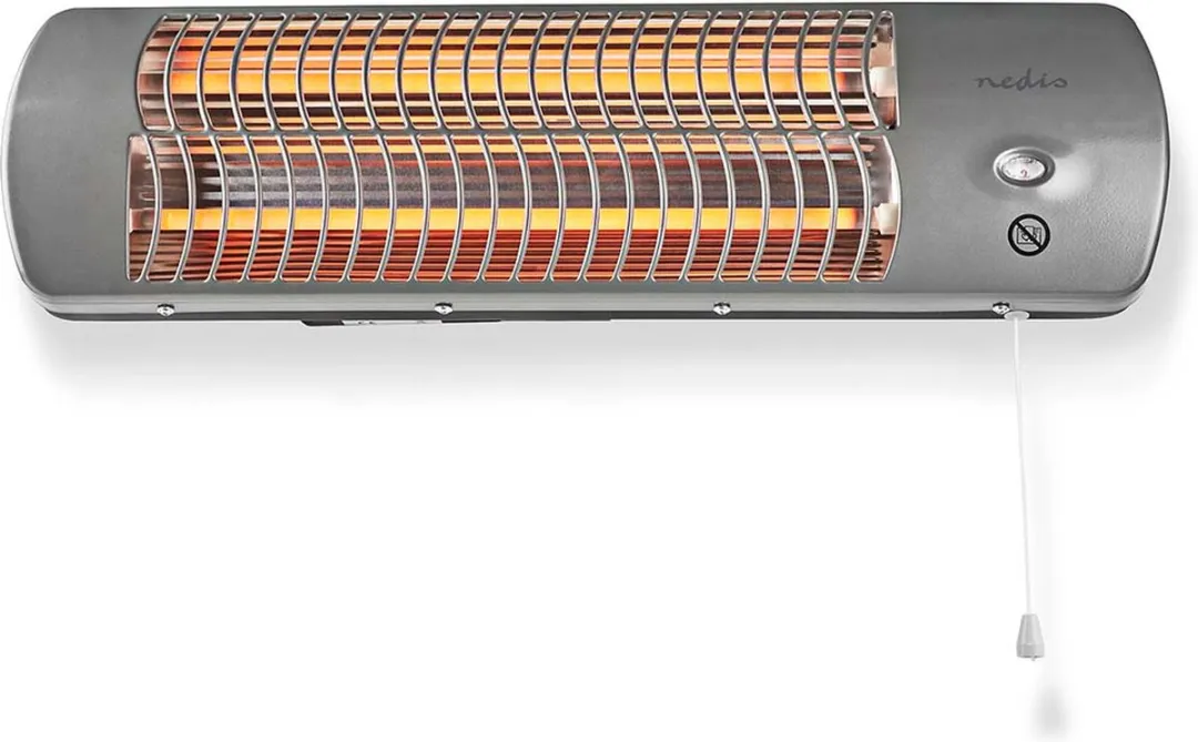 Nedis HTBA10GY Badkamerverwarming 1200W - Grijs