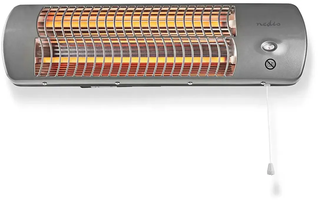 Nedis HTBA10GY Badkamerverwarming 1200W - Grijs