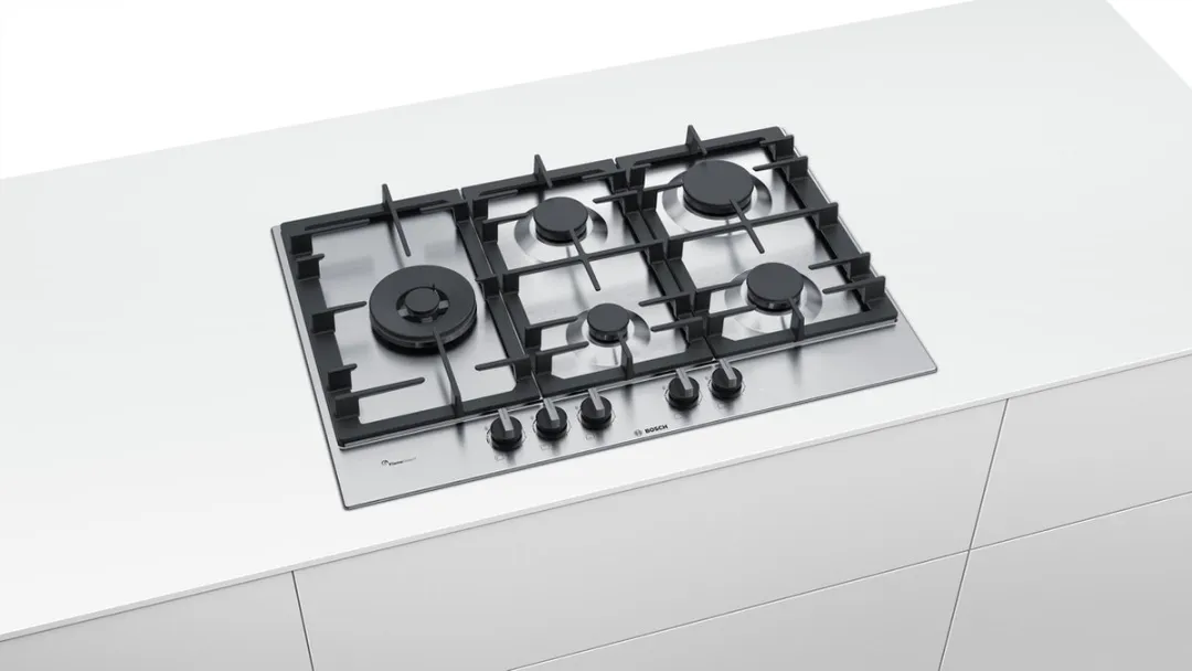 Bosch Serie 6 PCS7A5C90N Gaskookplaat 60cm - 5 Zones - Roestvrijstaal - afbeelding 6 van 6
