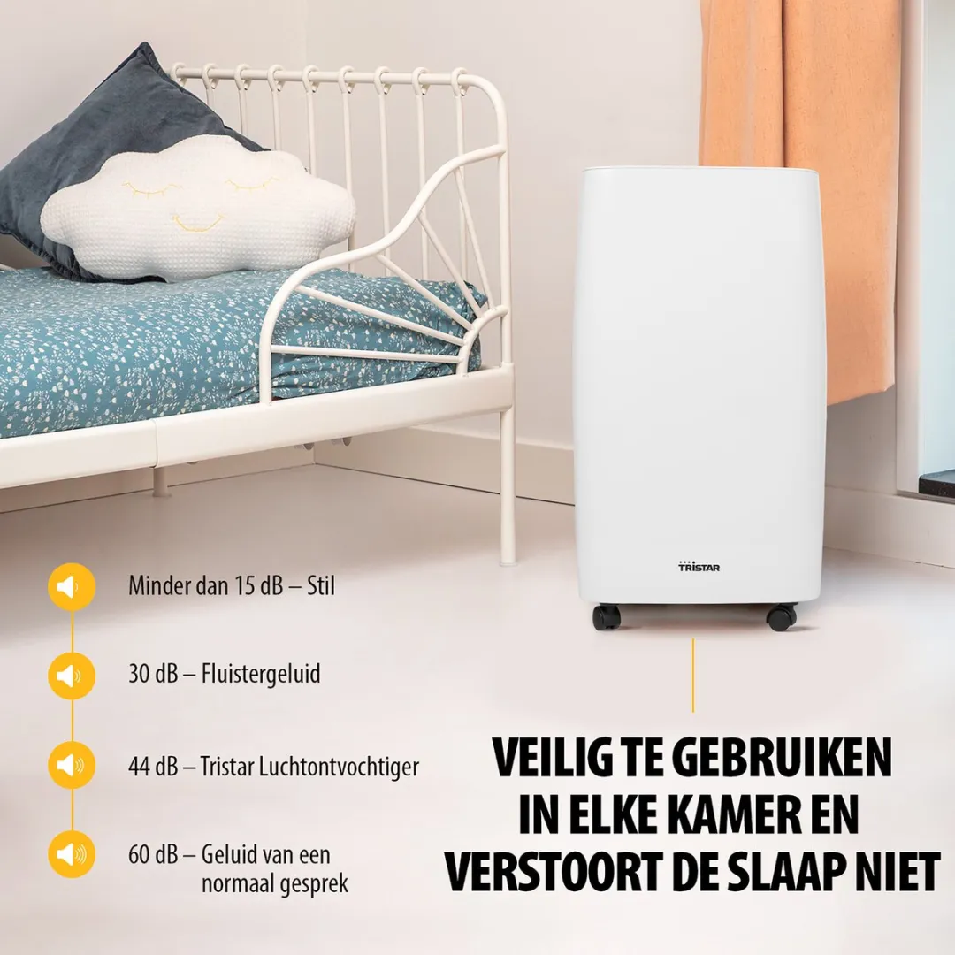 Tristar DH-5419 Luchtontvochtiger 205W - 3.7L Wit