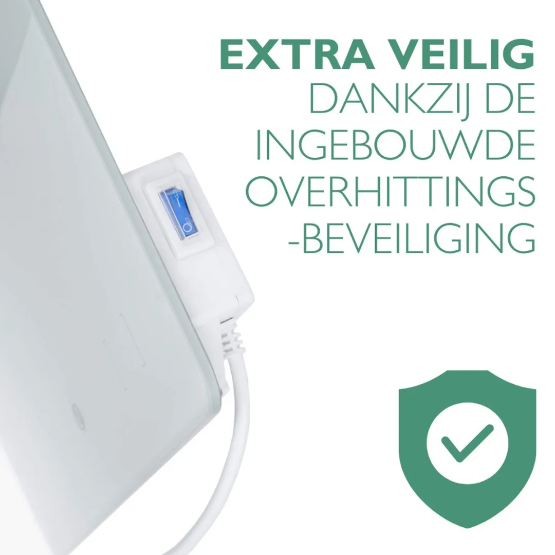 Eurom Sani 400 WiFi Badkamerkachel 400W - Wit