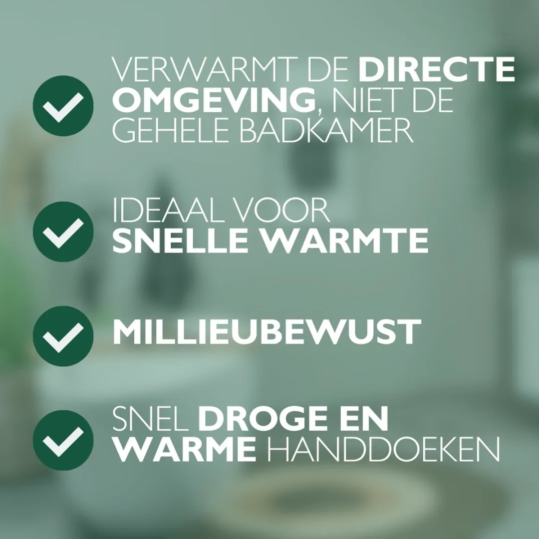 Eurom Sani 400 WiFi Badkamerkachel 400W - Wit