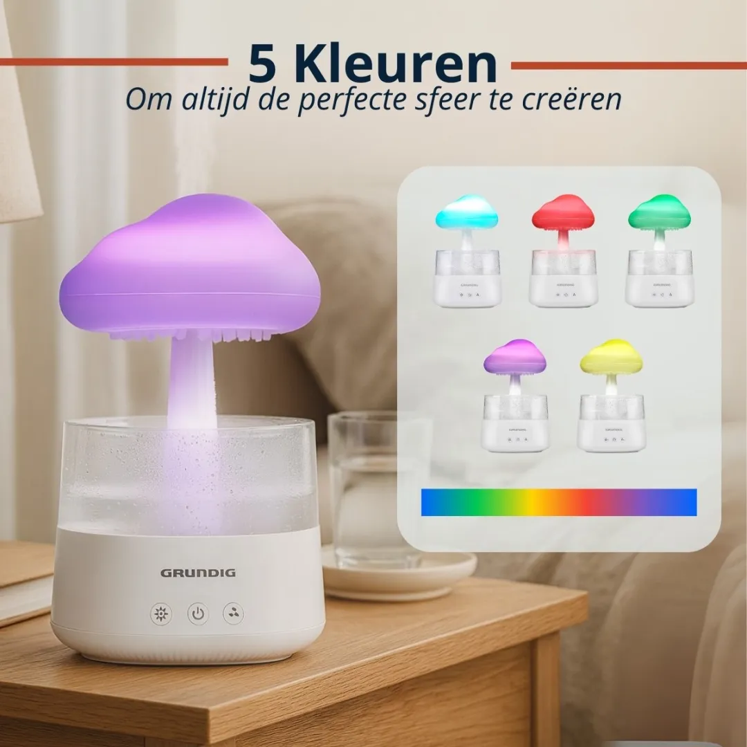 Grundig Raincloud MEGREL8240/0011 Luchtbevochtiger - 8W - 0,45L - Wit