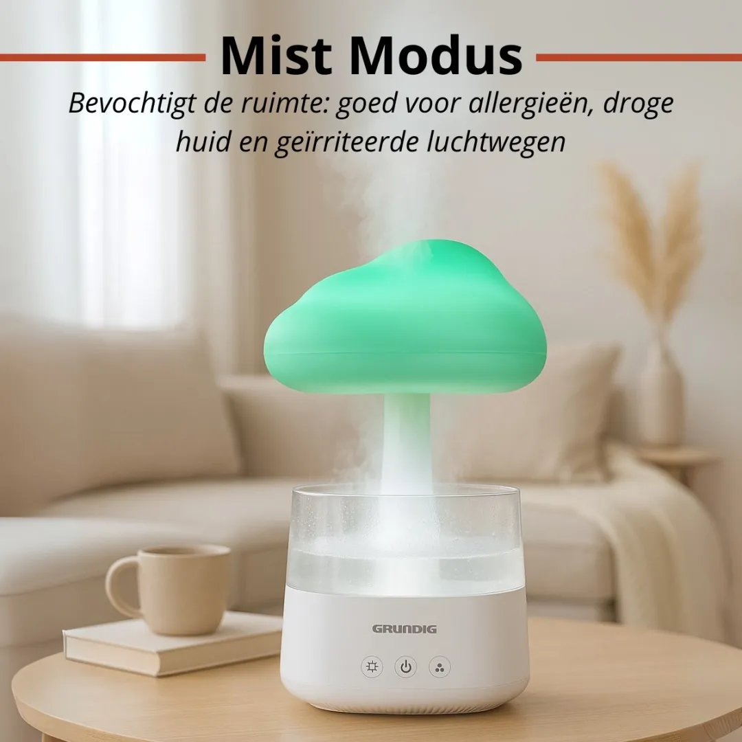 Grundig Raincloud MEGREL8240/0011 Luchtbevochtiger - 8W - 0,45L - Wit