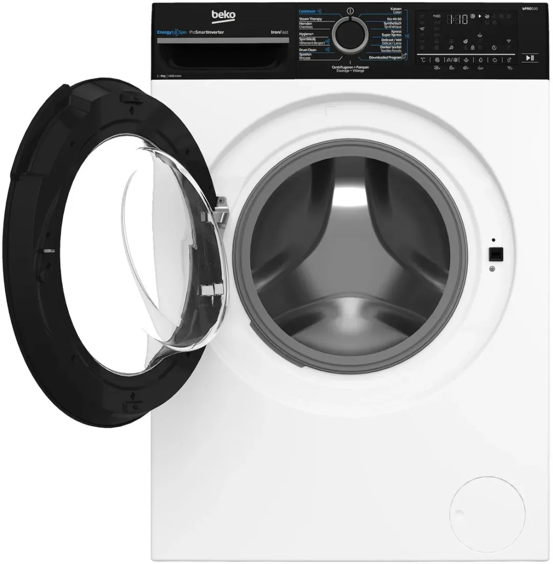 BEKO BM5DFT4941B- Wasdroogcombinatie 9kg/6kg, 1400t, EnergySpin, ProSmart Inverter motor