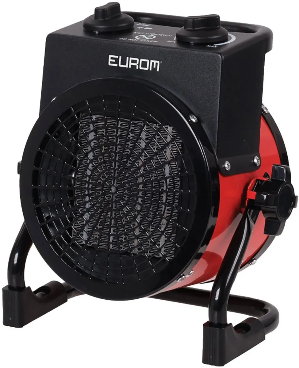 Eurom EK2K Round Werkplaatskachel 2000W - Rood