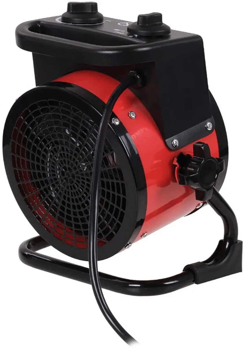 Eurom EK2K Round Werkplaatskachel 2000W - Rood - afbeelding 6 van 6