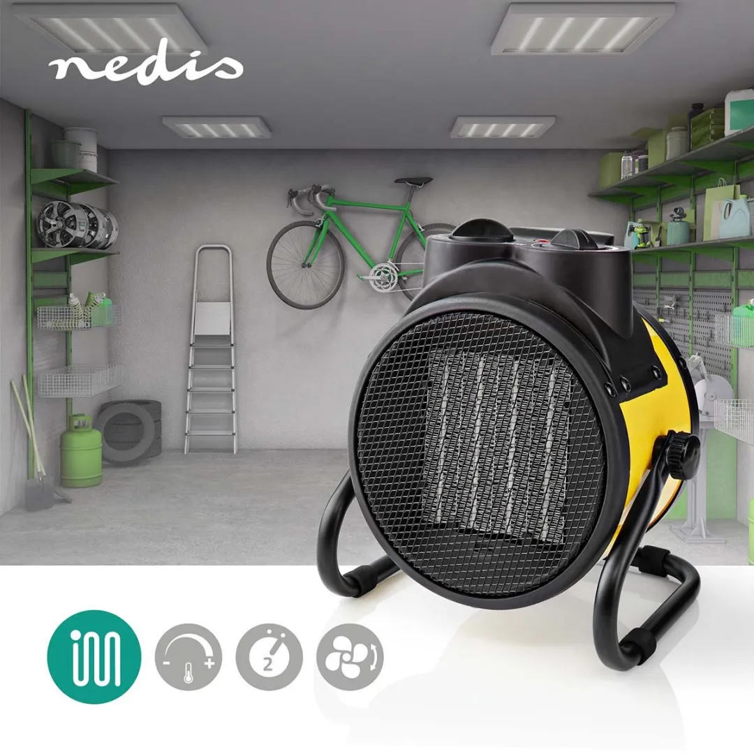 Nedis HTIF20FYW Ventilatorkachel 2000W - Geel