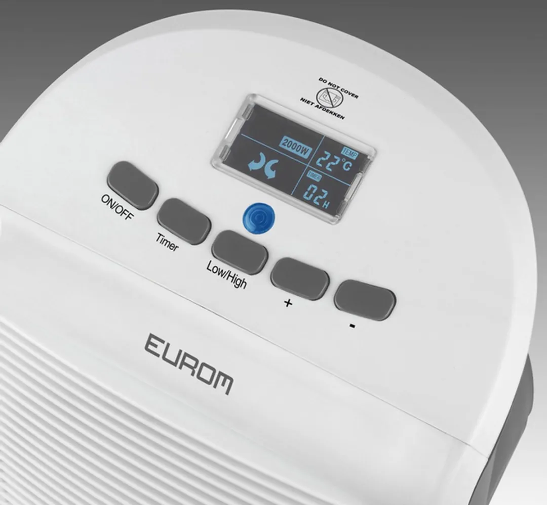 Euromac Safe-t Safe-t-2000 LCD Ventilatorkachel 2000W - Groen